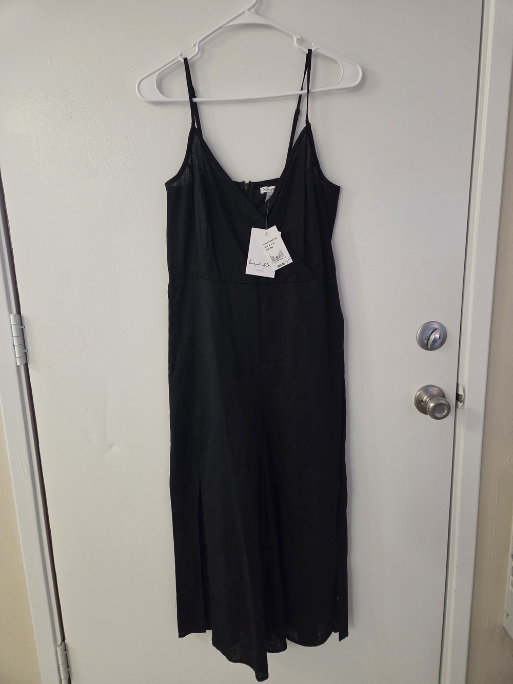 NWT Love Fire Black Open Romper